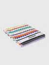 Missoni Riverbero 100x180 Cm Beach Towel In Zigzag Cotton Terry Cloth In Multicoloured