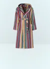 Missoni Riverbero Hooded Bathrobe In Multicolour