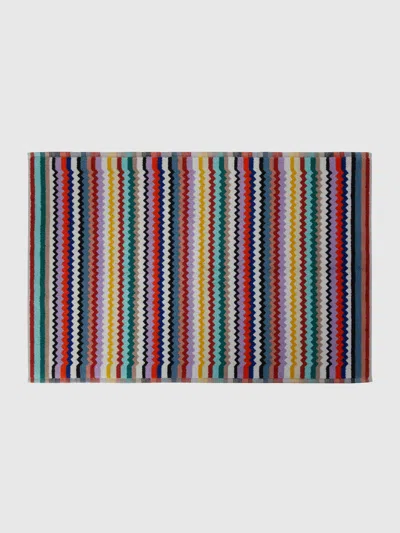 Missoni Riverbero 60x90 Cm Cotton Zigzag Bath Mat In Multicoloured