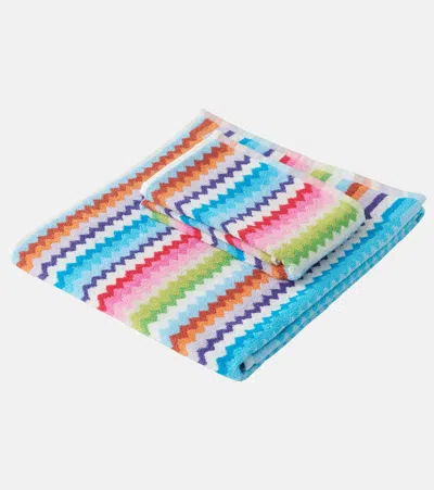 Missoni Riverbero Set Of 2 Cotton Terry Towels In Multicoloured