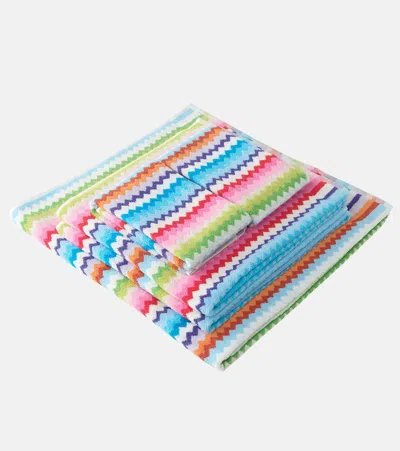 Missoni Riverbero Set Of 5 Cotton Terry Towels In Multicoloured