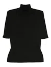 Missoni Robbed Turtle-neck Sweater In Black
