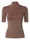 Missoni Robbed Turtle-neck Sweater In Brown