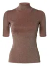 Missoni Robbed Turtle-neck Sweater In Brown