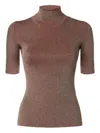 Missoni Robbed Turtle-neck Sweater In Brown