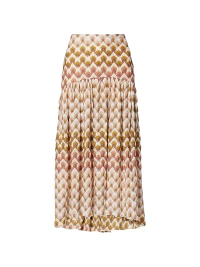 Missoni Rock Damen Zigzag-knit Skirt In Multi
