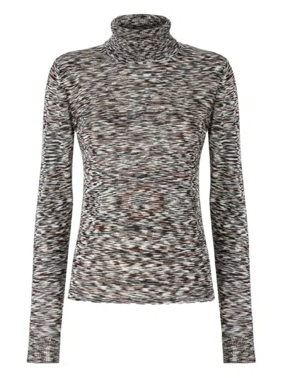 Missoni Roll-neck Knit Sweater In Multi