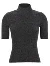 Missoni Silver Roll-neck Sweater In Black