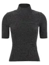 Missoni Silver Roll-neck Sweater In Black
