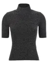 Missoni Silver Roll-neck Sweater In Black