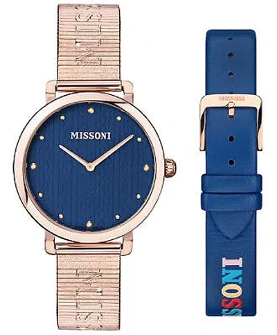 Pre-owned Missoni Rose Gold Womens Analogue Watch M1 Mwqw00522