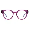 Missoni Round Frame Glasses In Bpk/21 Pattern Vlt