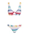 Missoni Zigzag Lurex Bikini In White