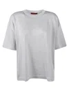 Missoni Round Neck Oversized T-shirt In Silver