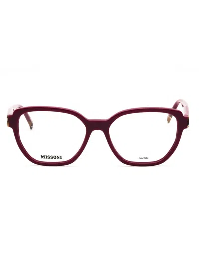 Missoni Round Women's Eyeglasses - Mis 0134 In Red