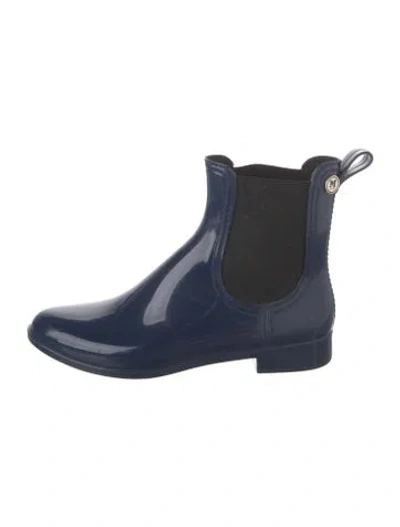 Pre-owned Missoni Rubber Rain Boots In Blue