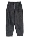 Missoni Rubberised-logo Tapered-leg Trousers In Blue
