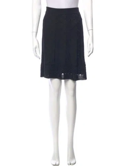 Pre-owned Missoni Ruffle Embellishment Knee-length Skirt In Blue