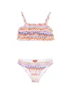 Missoni Ruffled Chevron Bikini In Multi