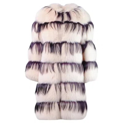 Pre-owned Missoni Saga Fox Fur Coat - '00s In Gray