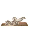 Missoni Open Toe Leather Sandals In Multicolour