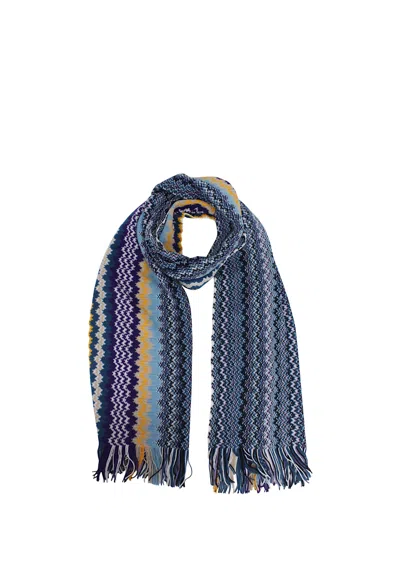 Missoni Scarf Man  Sc39wmu9708 Multicolor Blue