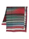 Missoni Zigzag Frayed-edge Scarf In Multi