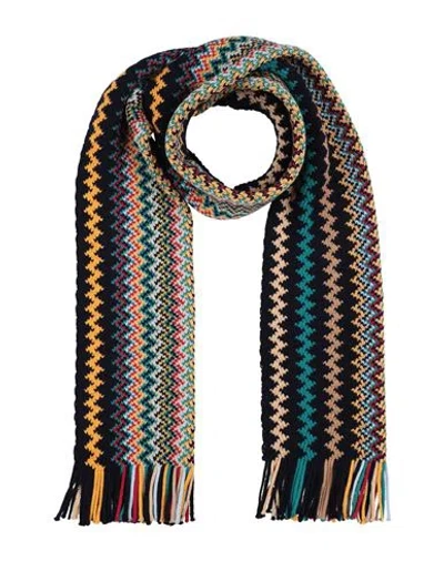 Missoni Scarf Navy Size - Wool In Multi