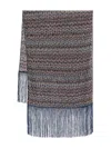 Shop Missoni Scarf With Pattern In Multicolor