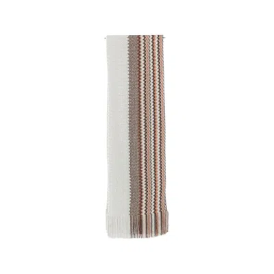 Missoni Fringed-edge Scarf In Metallic