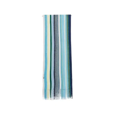 Missoni Striped Fringed Scarf In Orange