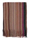 Missoni Zigzag-pattern Fringed Scarf In Multi