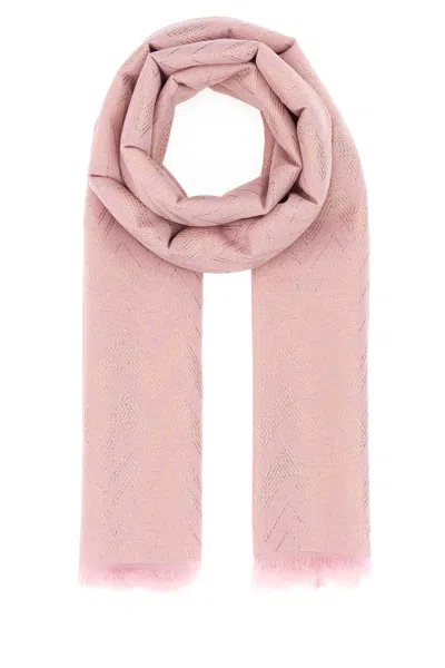 Missoni Pink Lurex Textured Scarf