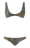 Missoni Scoop Neck Bikini Top And Low-rise Bottoms In Multi