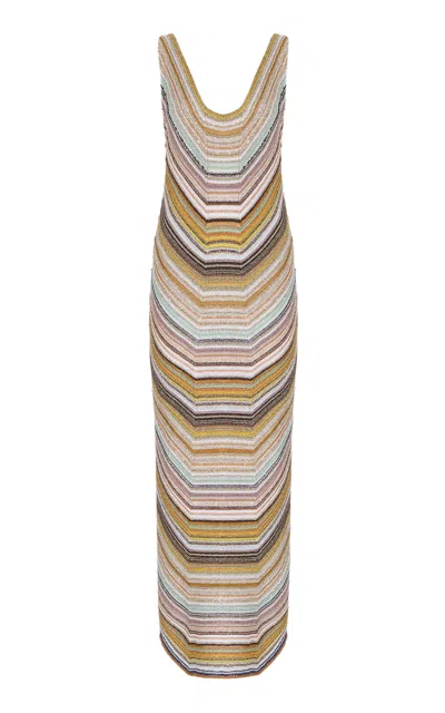 Missoni Scoop Neck Caperdoni-knit Maxi Dress In Multi