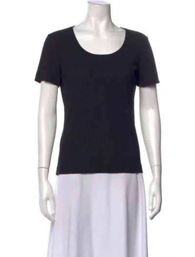 Pre-owned Missoni Scoop Neck Short Sleeve T-shirt In Black
