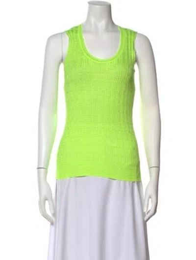 Pre-owned Missoni Scoop Neck Sweater In Green