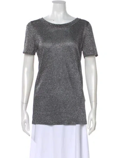 Pre-owned Missoni Scoop Neck Sweater In Silver