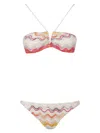 Missoni Zig Zag Bikini In Multicolor White Bas