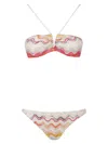Missoni Zig Zag Bikini In Multicolor White Bas