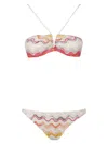 Missoni Zig Zag Bikini In Multicolor White Bas
