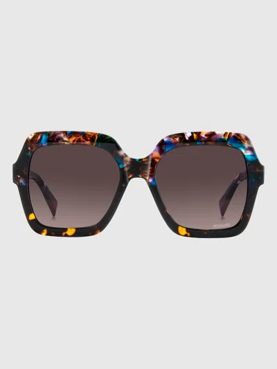 Missoni Seasonal Kariert-acetat-sonnenbrille In Brown