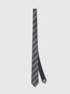 Missoni Silk Tie With Greek Zigzag Pattern In Gray