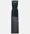 Missoni Sleeveless Long Dress Boat Neck Dresses Multicolor In Blue