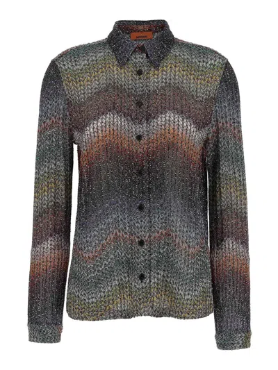 MISSONI SEQUIN AND LAM VISCOSE SHIRT