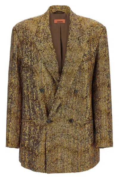 Missoni Sequin Blazer In Gold