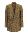Missoni Sequin-embellished Double-breasted Blazer In Gold