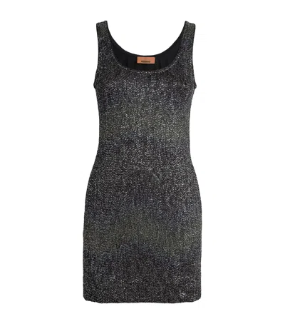 Missoni Sequin-embellished Zig-zag Mini Dress In Multi
