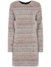 Missoni Sequin-embellished Checked Mini Dress In White