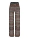 MISSONI SEQUIN EMBELLISHED FLARED KNITTED TROUSERS